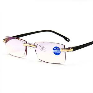 Vente en gros de lunettes anti-lumière bleue pour ordinateur, hypermétropie, ultra-légères, sans monture, bloquant la lumière bleue, lunettes de lecture - Product Image 3