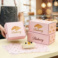 Boîte de rangement en carton ondulé de qualité alimentaire personnalisée pour boulangerie