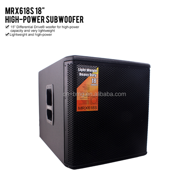Best Selling MRX618S 18" High-Power Subwoofer 18 Inch Full Range Speakers MRX 618 Big Bass Subwoofer Speakers for Stage