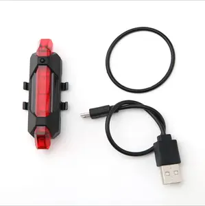 超亮自行车灯套装USB充电自行车前灯后尾灯防水发光二极管自行车灯200毫安