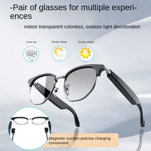 Lunettes intelligentes à verres photochromiques tactiles pour verres dégradés, conception sans fil pour écouter de la musique et passer des appels en toute simplicité pendant la conduite - Product Image 3