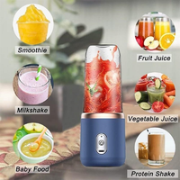 Hotsell Mini Draagbare Sapcentrifuge Blender Mixer Elektrische Fruitpers USB Oplaadbare Sapcentrifuge Blender