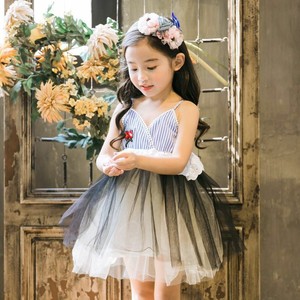 Produits les plus vendus Vêtements pour enfants coréens Robes rayées pour filles - Product Image 1