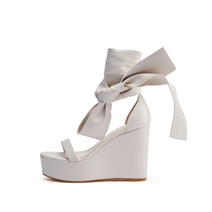 Sandalias de Plataforma con Tacón de Cuña y Correa en el <span class=keywords><strong>Tobillo</strong></span> para Mujer, con Punta Abierta, Elegantes y Modernas - Product Image 1