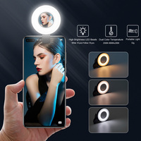 Vloglite – mini miroir de téléphone au design unique breveté, lumière de remplissage d'anneau de selfie avec support pour la photographie de Tiktok vlog 2022