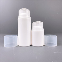 30ml 50ml 80ml 100ml 120ml 150ml Bouteille PP blanche Échantillon gratuit Bouteille vide de crème pour le visage sans air Bouteille de lotion imprimée avec logo personnalisé