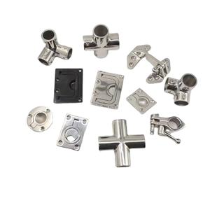 316 paslanmaz çelik payanda küpeşte marin donanımı <span class=keywords><strong>90</strong></span> derece Tee konektörü 4 yönlü dirsek - Product Image 1