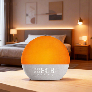 Full Screen Fabric Covered Sunrise Alarm Clock with Sunset Simulation for Heavy Sleepers - Product Image 2