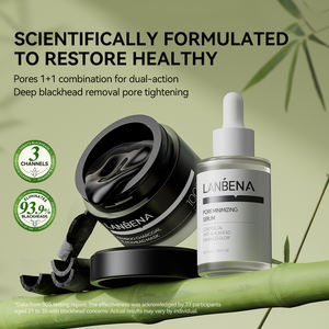 <span class=keywords><strong>Lanbena</strong></span>, recién llegado, removedor de espinillas, poros, suero retráctil y tiras de poros de la nariz, conjunto para el cuidado de la piel - Product Image 2