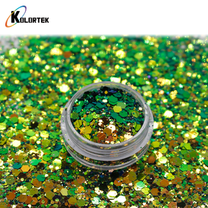 Kolortek批发散装全息闪光片混合亮片粉末粗亮片 - Product Image 5