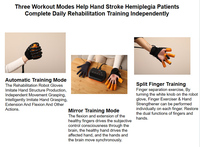 Gant de rééducation robotisé pour l'auto-entraînement des doigts, appareil d'entraînement pour l'hémiplégie post-AVC, machine de physiothérapie de la main