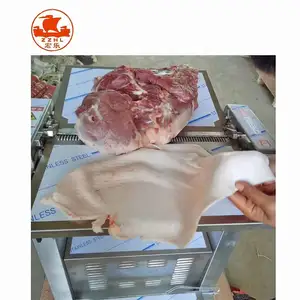 Einstellbare Dicke Schwein Fleisch Skinner Peeling Schweinefleisch Haut Schäler Schneiden Schweinefleisch Haut Schneiden Maschine Preis