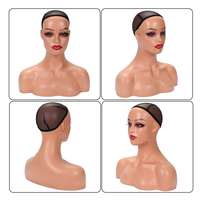Tête de Mannequin Réaliste pour Présentation et Formation de Perruques, Mannequin Femme