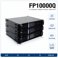 FP10000Q Amplificador de subwoofer profesional estéreo de 10000 vatios, 4 canales, clase TD, para exteriores, para grupos de laboratorio