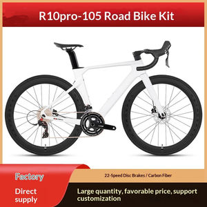 Bicicletta da Strada in Fibra di Carbonio con Freni a Disco 105, 700C Aerodinamica da Corsa, Manubrio in Carbonio 3k - Product Image 2