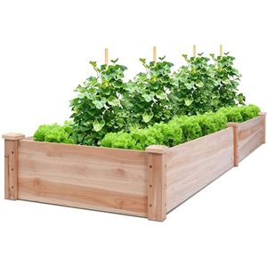 Fabrication accepte lit de jardin surélevé en <span class=keywords><strong>bois</strong></span> massif personnalisé boîte à fleurs - Product Image 3