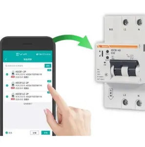 ASCB 3P 전력 계량 스마트 회로 차단기 6/10/16/20/25/32/40/50/63A 과부하 방지용 원격 제어