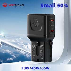Wontravel 45W Travel Charger <b>Adapter</b> Multi-plug Mini Slim Pocket Orange Travel <b>Adapter</b> for Travel - Product Image 1