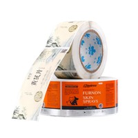 Rouleau d'étiquettes adhésives en papier kraft recyclable de haute qualité, durable, respectueux de l'environnement, autocollants express pour un emballage durable, personnalisés