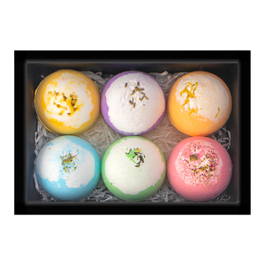 OEM Private Label Bath Supplies Organic Bath Salt Ball Kids Bubble Vegan Fizzy Spa Bath Bombs Gift Set Handmade Dried Flowers