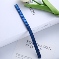 Bracelet Modulaire Italien en Acier Inoxydable 304 de Qualité Supérieure, Jonction Acier Titane, Bracelet Élastique DIY avec Breloques