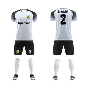 トップタイ品質のブラックトレーニングユニフォーム2024/25新しいスタイルのサッカージャージ - Product Image 2