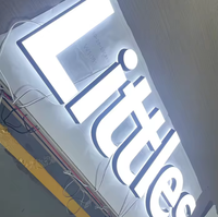 Letras de Canal LED de Neón para Pared Exterior/Interior, Letrero Luminoso 3D, Letrero para Empresa, Letrero para Tienda de Cigarrillos