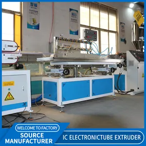 IC tube extruder IC chip elektronik pelindung bahan tabung ekstrusi peralatan IC kemasan berbentuk khusus Lengan