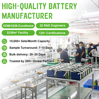 Batterie au lithium LiFePO4 à cycle profond 36V 100Ah pour énergie renouvelable avec BMS intelligent CAN RS485 IP67 pour hybride éolien solaire