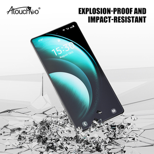 Protection d'écran en verre trempé ATB 9H avec déverrouillage par empreinte digitale pour Samsung S25 Ultra S24 S23 S22 <span class=keywords><strong>S21</strong></span> - Product Image 4