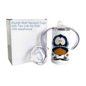 Bouteille isotherme sous vide en acier inoxydable de 12 oz pour enfants, avec bec verseur, vierge pour sublimation, pour voyage, entrepôt USA - Product Image 5