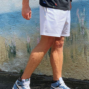 Shorts de sport d'été pour hommes, entraînement, gym, athlétisme, basketball, logo personnalisé, taille élastique, 100% polyester - Product Image 4