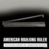 Offre Spéciale : Repousseurs de Mahjong Modernes Portables Argent Pailleté, Durables et Résistants à l'Usure, pour 4 Joueurs, Idéaux pour Table de Jeu