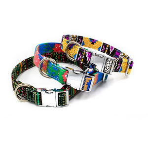 Grosir Puppy Art Printing Kanvas Sabuk Pengaman Hewan Peliharaan Anjing Cabang Gesper Kerah - Product Image 3