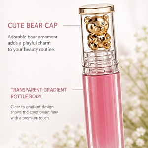 Gloss à lèvres repulpant naturel, personnalisé avec votre marque, aromatisé, avec tube dégradé pour maquillage de fête, logo personnalisé - Product Image 4