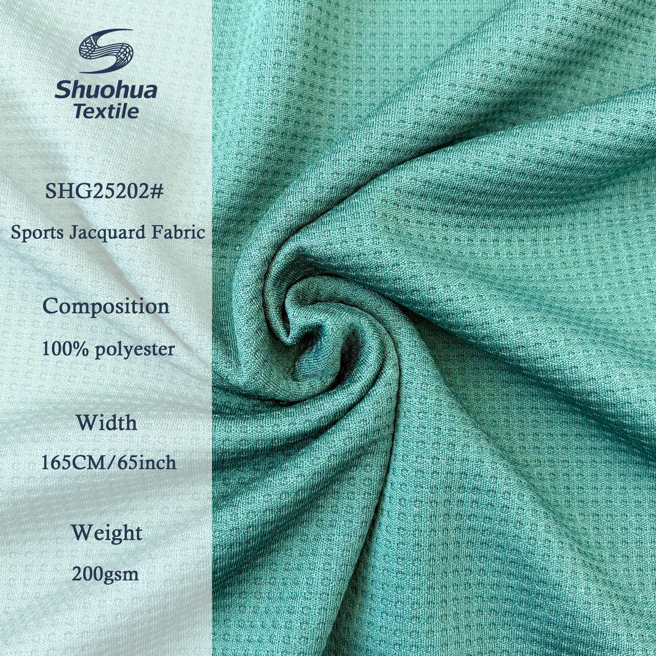 Ready Stock Waffle Functional Knitted Breathable Stretch Polyester 200GSM Quick Dry Jersey Sportswear Fabric Garment Lining