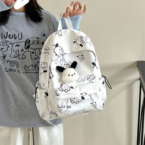 Sac à dos décontracté graffiti de style coréen pour femmes à la mode simple imprimé début lycée et étudiant - Product Image 2
