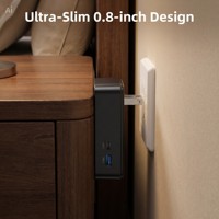 Adaptateur de voyage universel ultra-mince USB-C 12W PD à charge rapide pour Royaume-Uni, UE, États-Unis, Australie – Idéal pour les trajets quotidiens