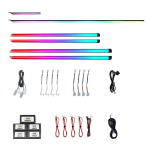 64 Colors Dynamic Symphony Universal Ambient Light <b>Car</b> <b>Interior</b> LED Atmosphere Lighting App Control 18 in 1 - Product Image 1