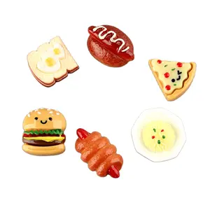 latest style flat back decorative simulated resin food cabochons for diy craft
