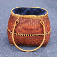 Fabricants directement pour sac tissé en bambou fait à la main sac à main pour femmes sac à main vintage tissé en bambou panier à main sac à main