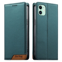 Étui portefeuille magnétique bicolore en cuir pour iPhone 13 Pro Max 12 Mini 11 X XS Max 8 7 6 Plus avec support et protection RFID