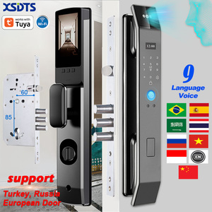 Serrure de porte intelligente 3D XSDTS DF14XF85 avec interphone vidéo WiFi et contrôle à distance, compatible avec l'application Tuya, système d'alarme de sécurité domestique - Product Image 1