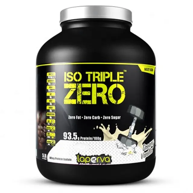 Порошковый сывороточный протеин Laperva ISO Triple Zero, чистый сывороточный протеин, изолят для бодибилдинга, ваниль, 2,27 кг