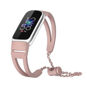 Cadena señoras mujeres ajustable aleación de oro pulsera <span class=keywords><strong>smartwatch</strong></span> Correa reloj bandas para <span class=keywords><strong>Fitbit</strong></span> Luxe - Product Image 5
