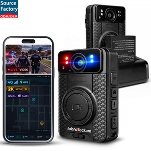 Caméra corporelle 2K 4G avec double objectif, suivi GPS en temps réel et fonction d'enregistrement anticipé, enregistreur vidéo portable Wi-Fi pour <span class=keywords><strong>la</strong></span> sécurité - Product Image 1