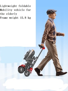 Trottinette électrique avec cadre en alliage de magnésium aéronautique, poids net de 15,8 kg, trottinettes les plus légères, pliage facile, transport facile pour les personnes âgées - BZ-Q40 - Product Image 4