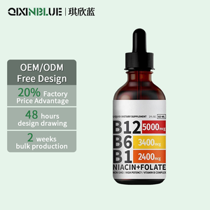 วิตามินสำหรับผู้ใหญ่ CHISELAN สูตรเข้มข้น 60 มล. รสชาติและโลโก้ตามสั่ง ปราศจาก GMO ช่วยเสริมพลังงานและอารมณ์ วิตามินบีรวม บี12 5000mcg บี6 บี1 - Product Image 1