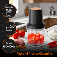 Mélangeurs directs d'usine Mélangeur hachoir Option de bol en acier inoxydable Tige de lame en métal durable pour hacher les légumes et la viande
