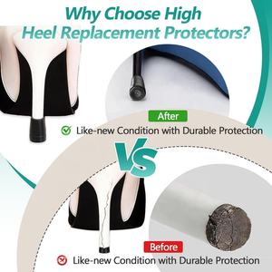 Stoppers Anti-Noise Non-Slip <b>Heel</b> Caps High <b>Heel</b> Stoppers for Grass Wedding Wetlands - Product Image 6